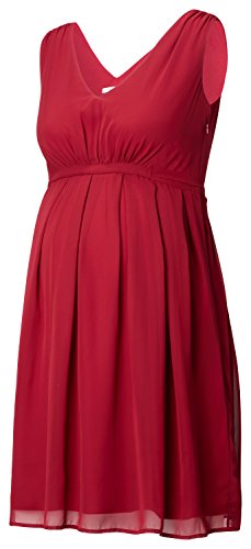 Noppies Damen Umstandskleid Dress sl Belem, Knielang, Gr. 40 (Herstellergröße: L), Rot (Warm Red C083) - 5