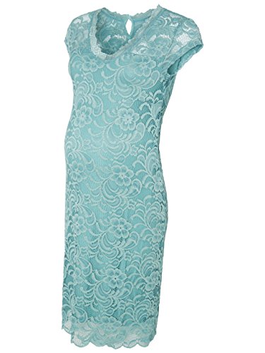 MAMALICIOUS Damen Umstandskleid Mlnewmivana Cap Jersey Dress, Türkis (Mineral Blue), 36 (Herstellergröße: S) - 3